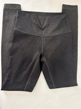 Lululemon Wunder Under HR Tight 28 Luminosity Foil Black Silver Sz 4 EUC